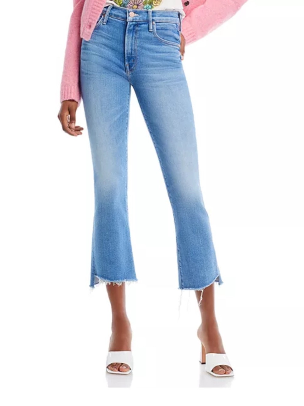 MOTHER The Insider Crop Step Fray Jeans — Limited Edition, Size 25